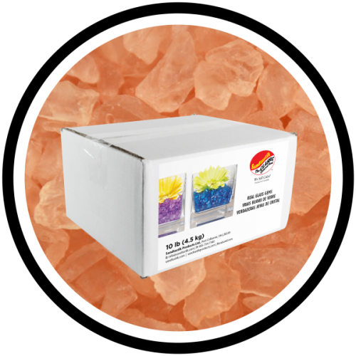Colored ICE - Peach - 10 lb (4.54 kg) Box